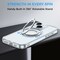 Clear Magnetic Case with Ring Stand for various Apple iPhone 17, 16, 15 Models, Fit for MagSafe, Shock Absorption Bumper, Soft Flexible TPU, Shock Resistant, Fingerprint Resistant, Protection